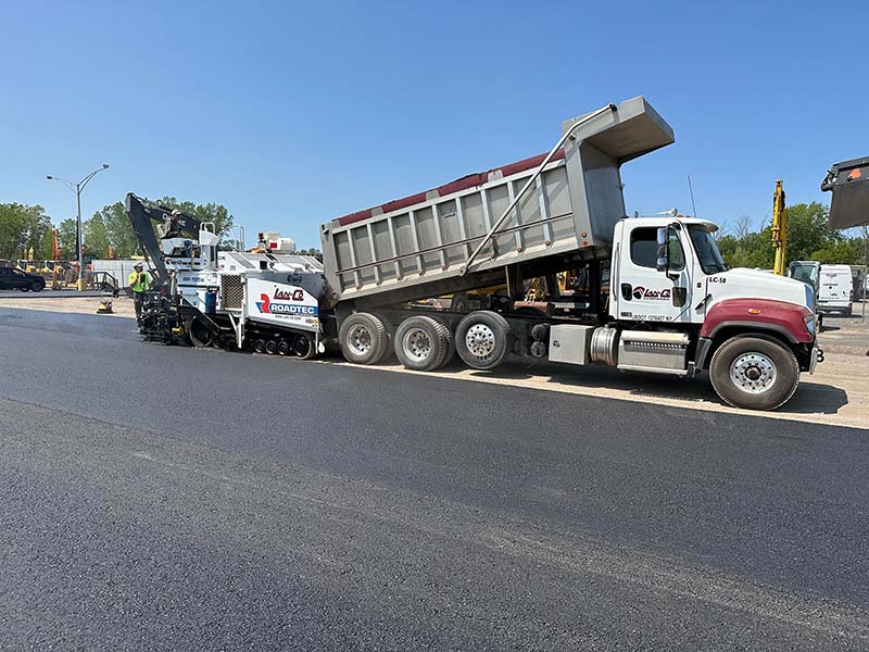 Lan-Co Dump Truck and Paving Truck