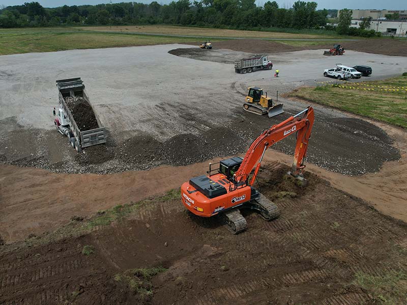 Lan-Co Site Development Drone Shot